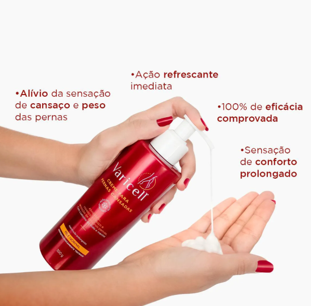 Creme para Pernas Cansadas Varicell com 300g - Imagem 3