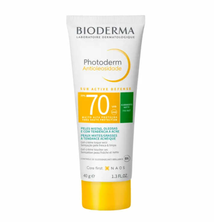 Protetor Solar Facial Photoderm Antioleosidade FPS70 Incolor Bioderma 40g
