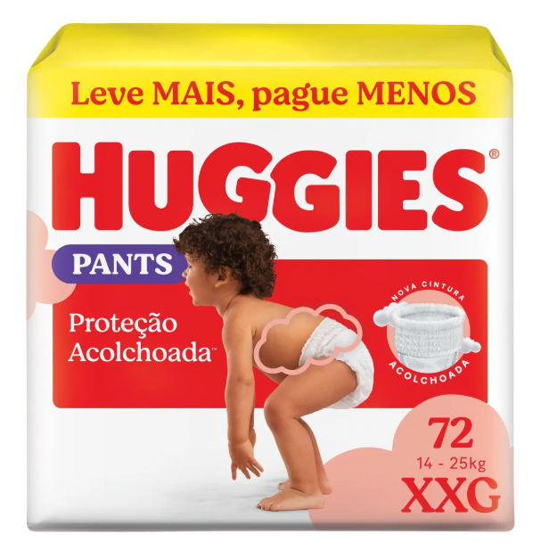 Fralda Huggies Roupinha Supreme Care XXG 72 unidades