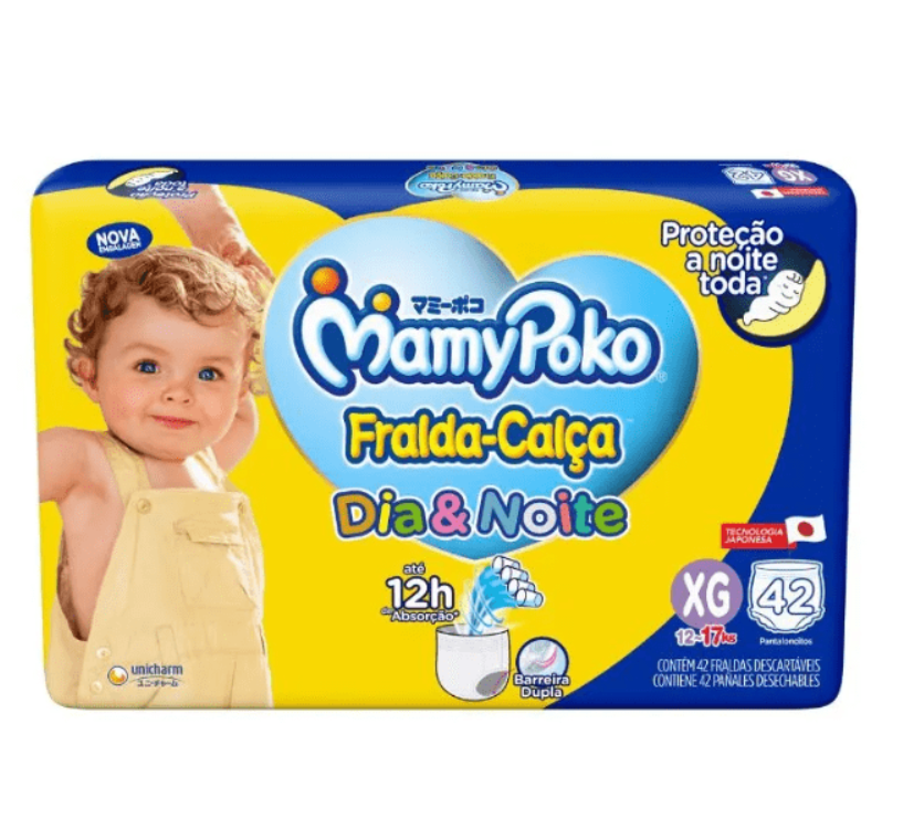 Fralda calça MamyPoko Dia & Noite XG 42 Unidades