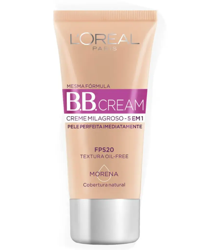 Base BB Cream L'Oréal Paris 5 em 1 Dermo Expertise Cor Morena FPS 20 30ml