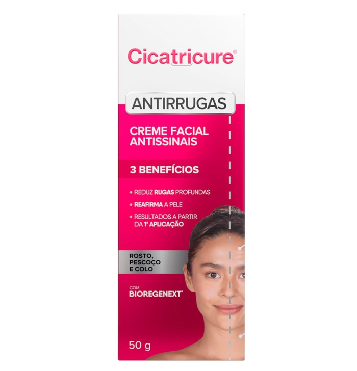 Creme Facial Cicatricure Antissinais e Antirrugas 50g