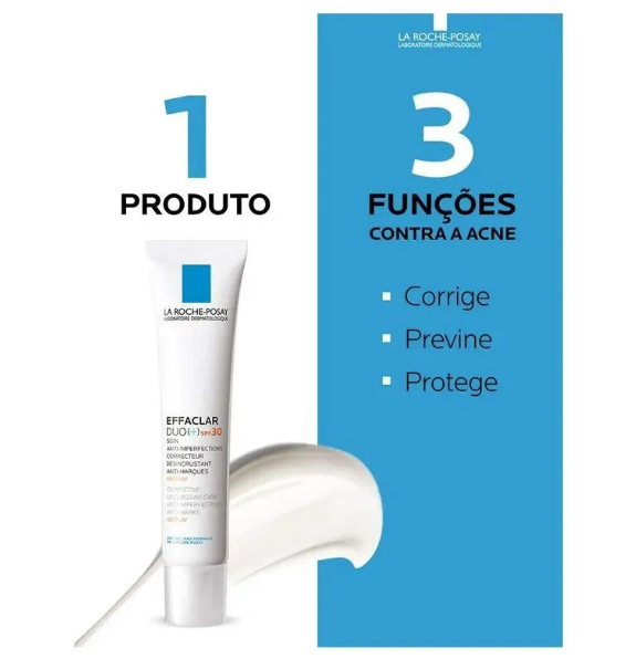 Creme Em Gel Effaclar La Roche-Posay Duo+ Fps30 40g - Imagem 2