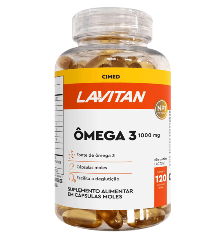 Suplemento Vitamínico Lavitan Ômega 3 com 120 cápsulas