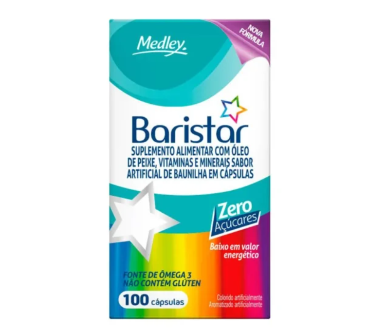 Suplemento Polivitamínico Baristar 100 cápsulas