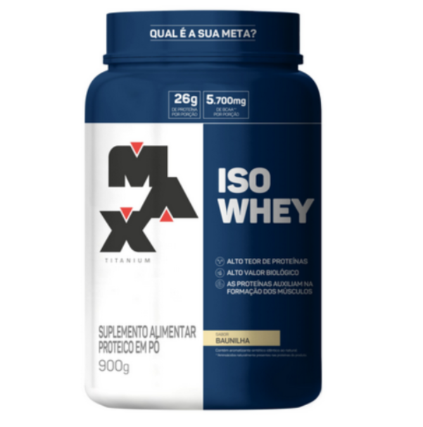 Whey Protein Iso Whey Max Titanium sabor Baunilha 900g