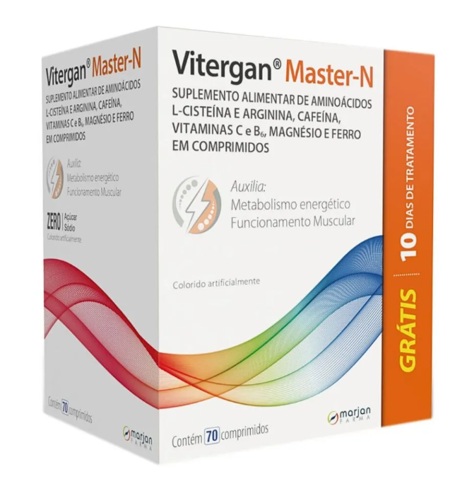 Polivitamínico Vitergan Master N 70 comprimidos