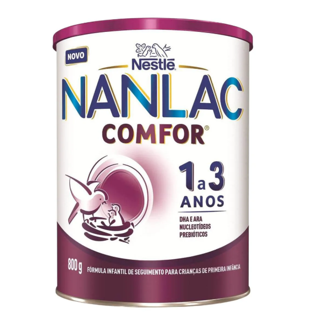 Fórmula Infantil Nanlac Comfor Nestlé 1 a 3 anos 800g